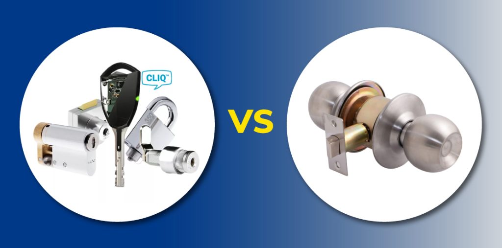 Hoy, sistemas como ABLOY PROTEC2 CLIQ representan una evolución clave al integrar tecnología electrónica con la seguridad mecánica de alta gama.
